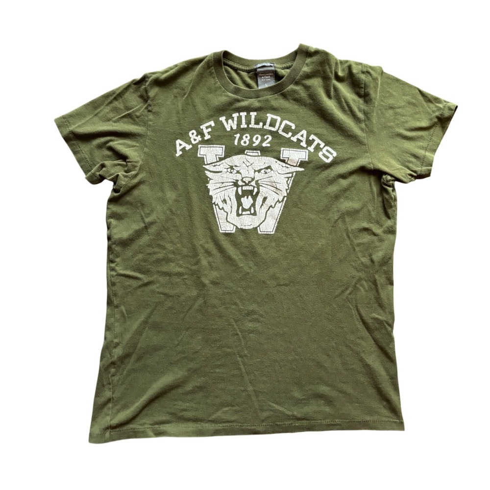 Vintage Style Y2K Abercrombie & Fitch A&F Wildcats Muscle Tee Size L
